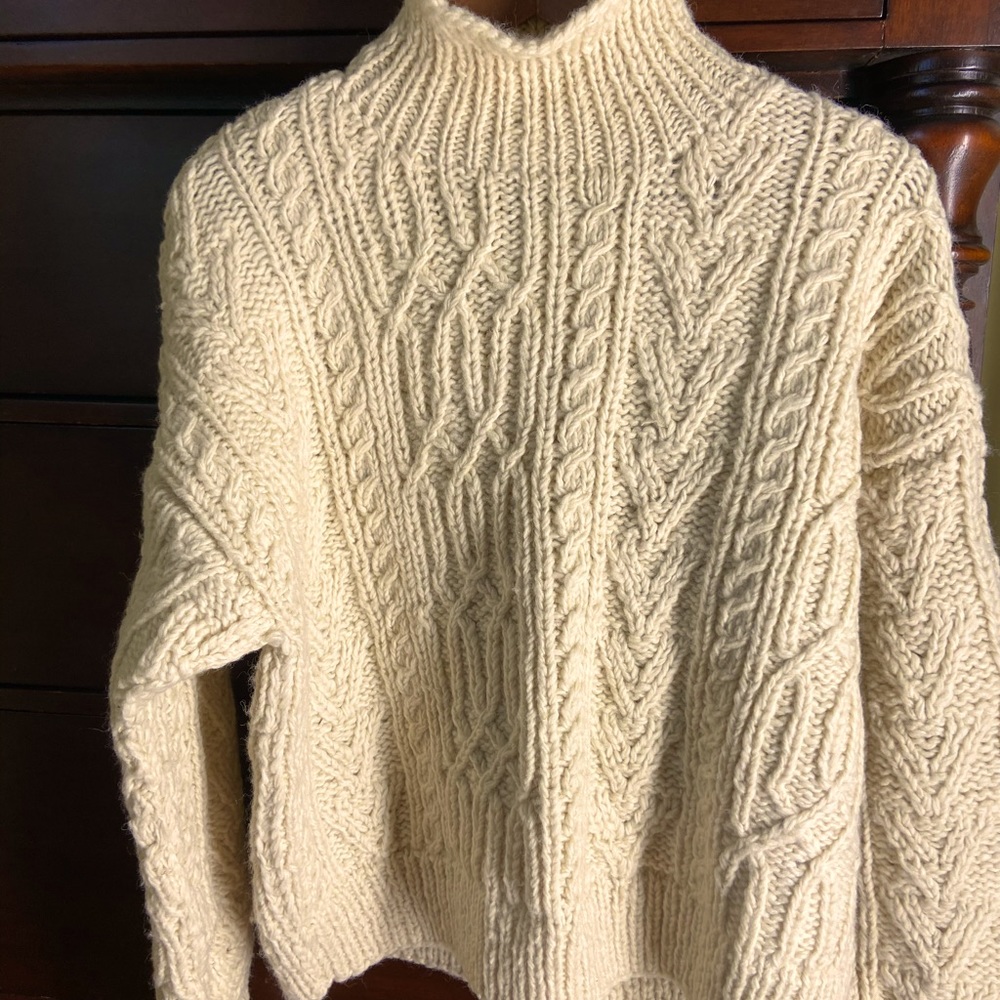 Irish Wool turtle neck sweater